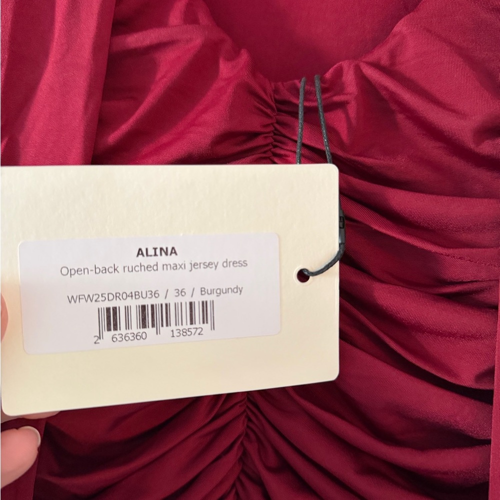 NWT SIEDRES Burgundy Maxi Dress - Picture 11 of 11